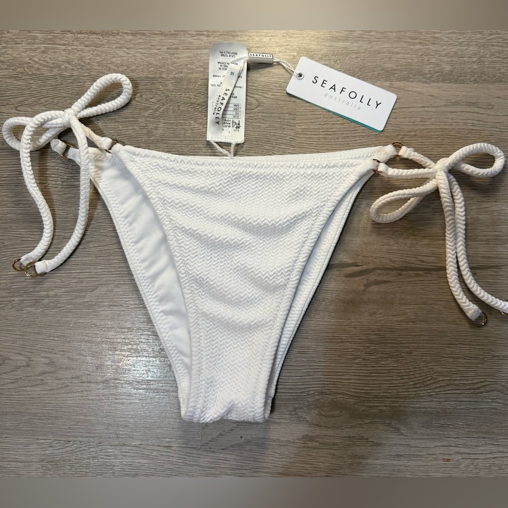 Seafolly White Bikini Bottom